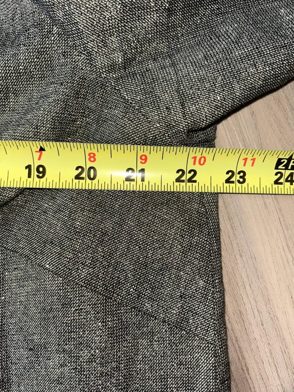 Coldwater Creek Linen Blend Swing Jacket 1X Metallic Gray Glam Button-Front - Picture 11 of 15